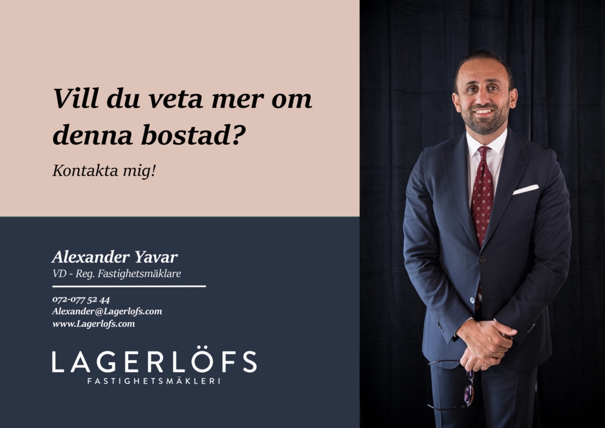 SEKELSKIFTE, STOR BALKONG OCH BÄSTA LÄGE