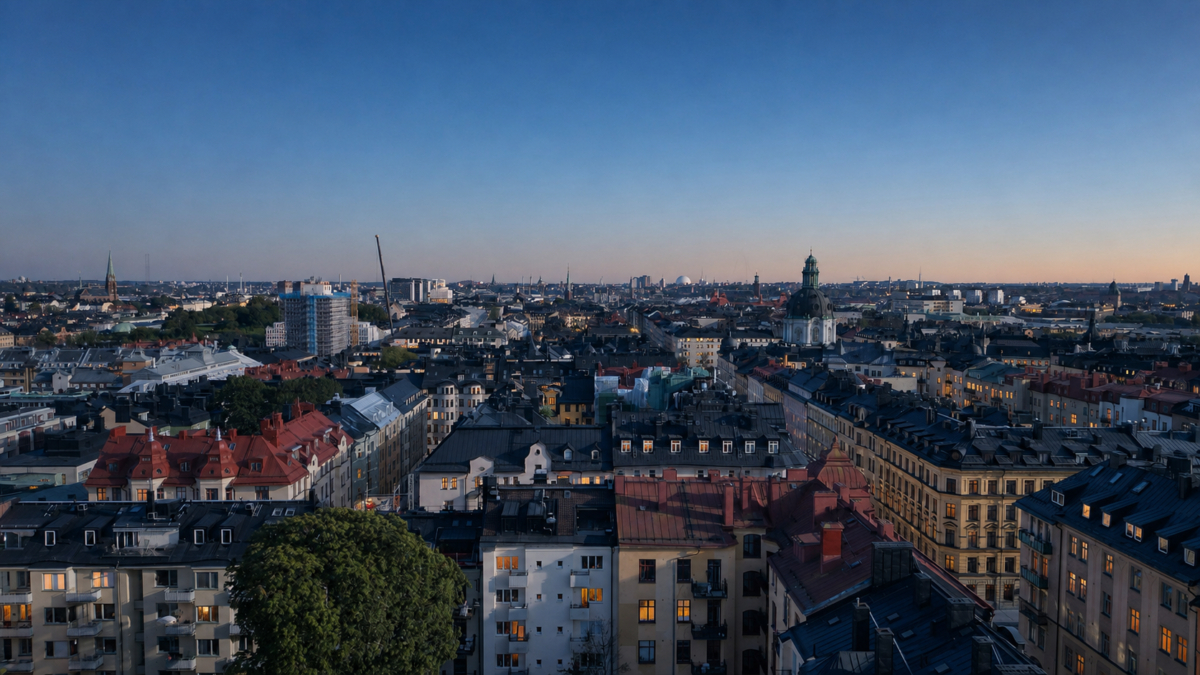MED BLICKEN ÖVER ENKEHUSPARKENS GRÖNSKA