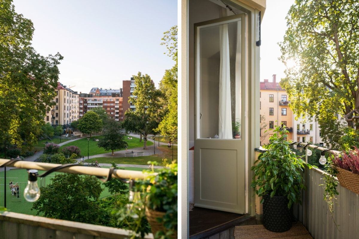 MED BLICKEN ÖVER ENKEHUSPARKENS GRÖNSKA
